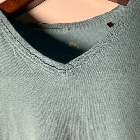 Tommy Bahama Distressed T-Shirt XXL Blue - Picture 4 of 6